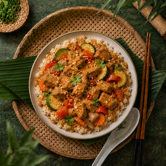 Saté : Poulet • Bœuf • Scampis