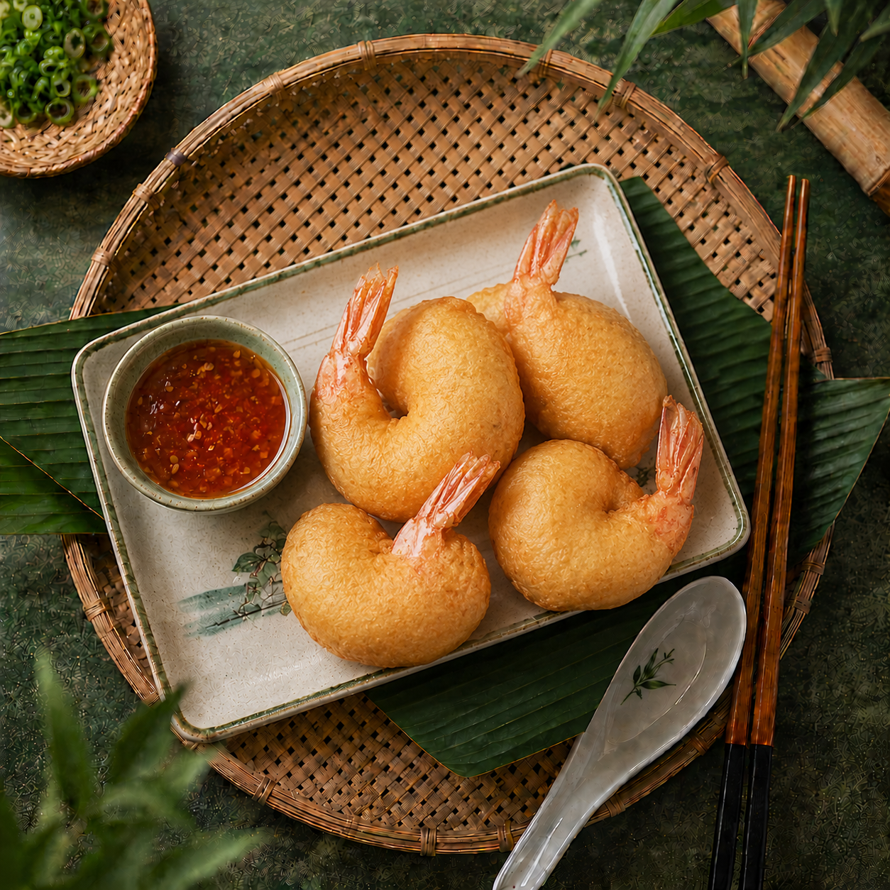 Beignets de scampis (4 pièces) + Sauce aigre-doux